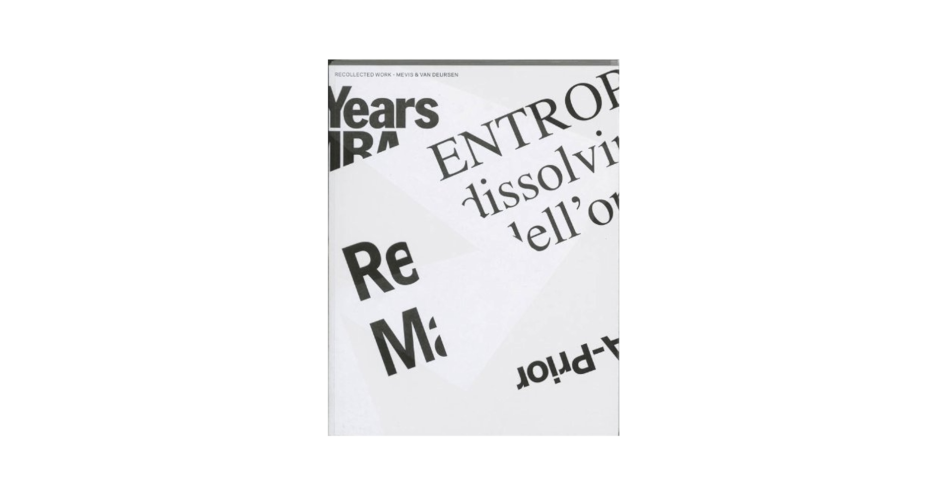 【希少本】Recollected Works Amazon | Recollected Work Mevis & Van Deursen | Deursen
